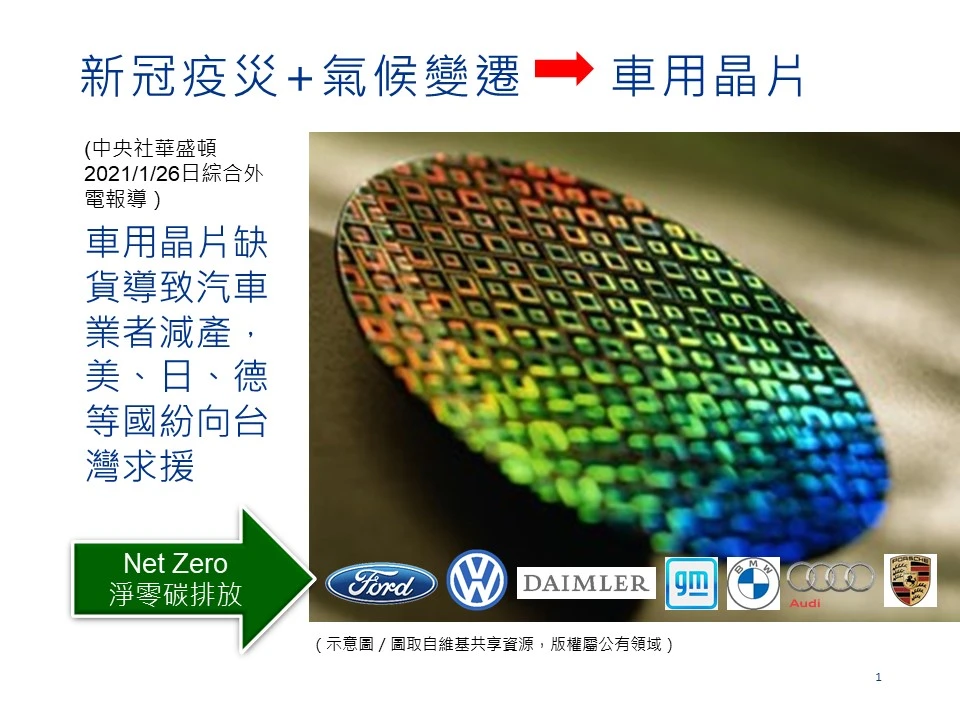 半導體晶片短缺 背後的低碳商機 